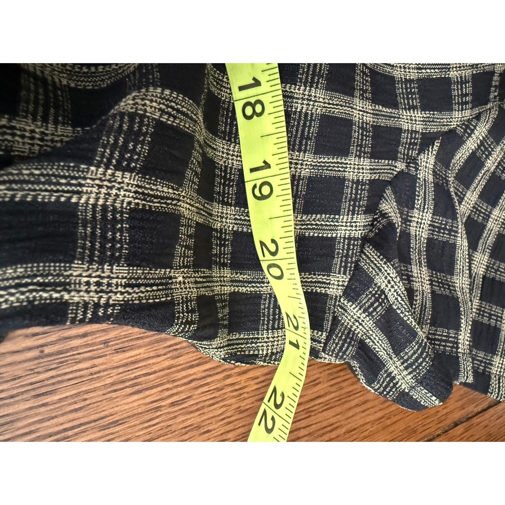 The Villager Plaid Button Front Maxi Shirt Dress 90s Grunge Brown Black - Picture 12 of 15